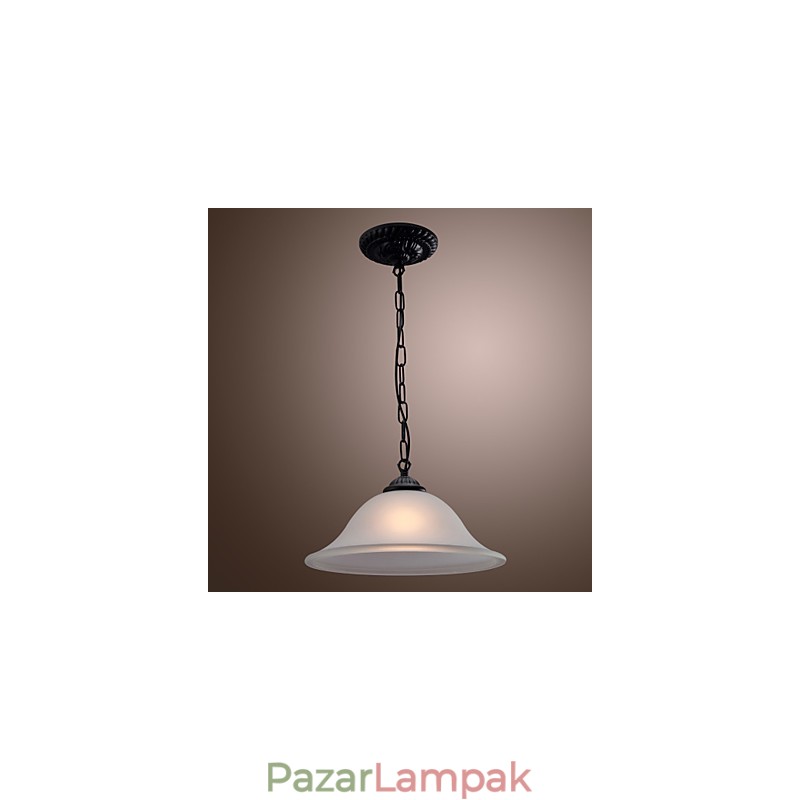 Hagyományos klasszikus tál mini stílusú bronz függőlámpa