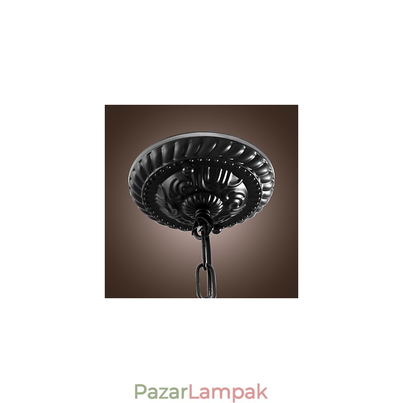 Hagyományos klasszikus tál mini stílusú bronz függőlámpa