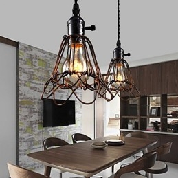 Amerikai vidéki ipari széllámpa Retro kis csillár vasketrec