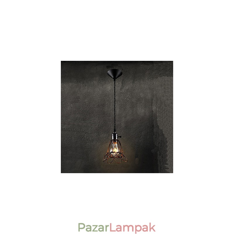 Amerikai vidéki ipari széllámpa Retro kis csillár vasketrec