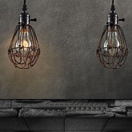 Amerikai vidéki ipari széllámpa Retro kis csillár vasketrec