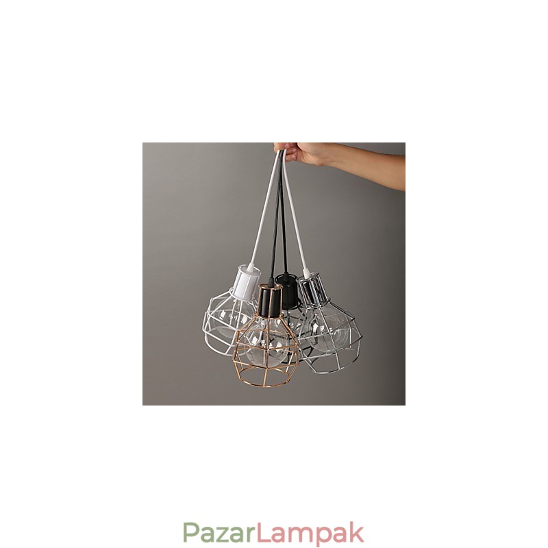 Modern fémhálós függőlámpa Egyszerű függőlámpa Cafe függőlámpa