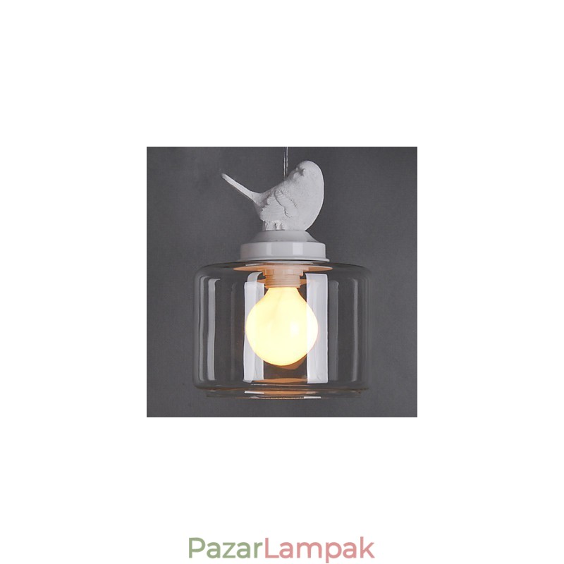 Modern üveg függőlámpa Egyszerű függőlámpa Cafe függőlámpa