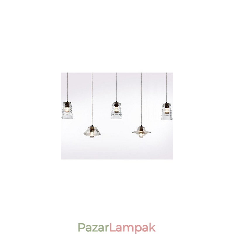 Modern, kortárs üveg függőlámpa