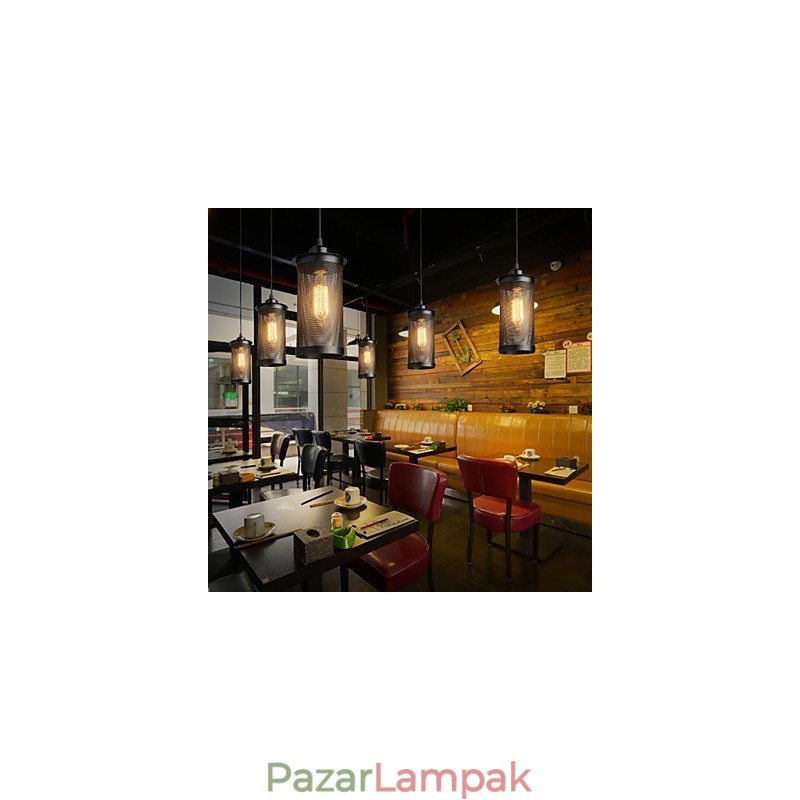 Kreatív fémhálós függőlámpa Egyszerű függőlámpa Cafe függőlámpa