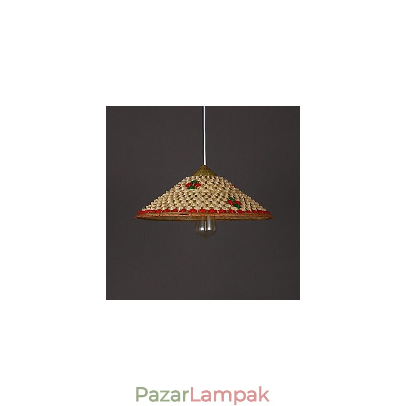 Kávé Bambusz Kalap Kalap Csillár Lámpa