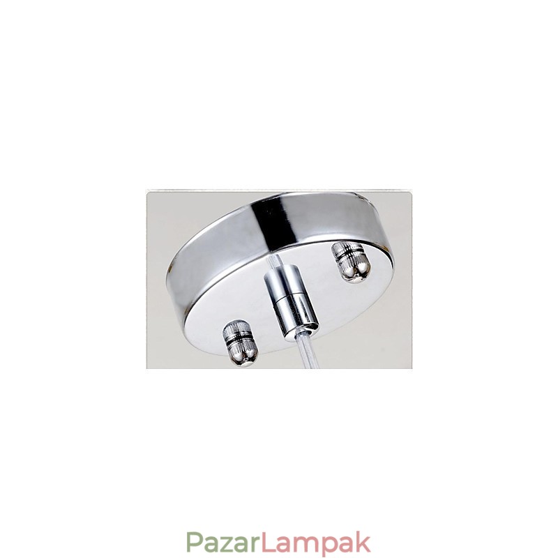 Modern, modern krómozott fém függőlámpa