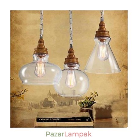 Fa gabona Crystal Droplight Cafe világító lámpák és lámpák Fa gabona Crystal Droplight Cafe világító lámpák és lámpák