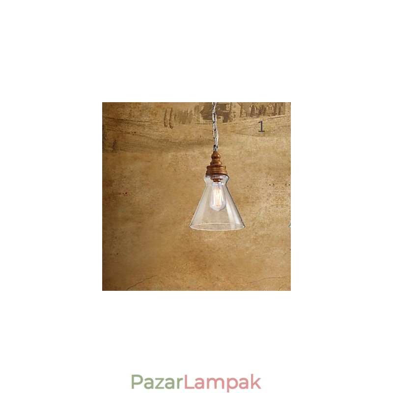 Fa gabona Crystal Droplight Cafe világító lámpák és lámpák
