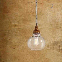 Fa gabona Crystal Droplight Cafe világító lámpák és lámpák