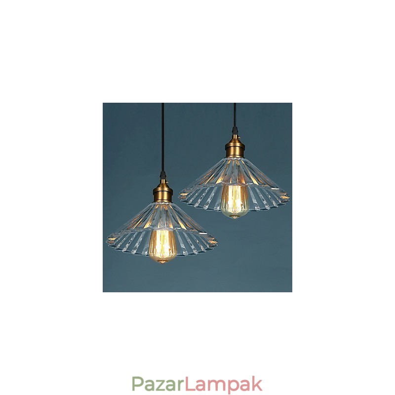Modern üveg függőlámpa Egyszerű függőlámpa Cafe függőlámpa