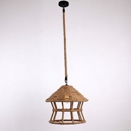Kötél 1 Light Pendant Light Contemporary Country