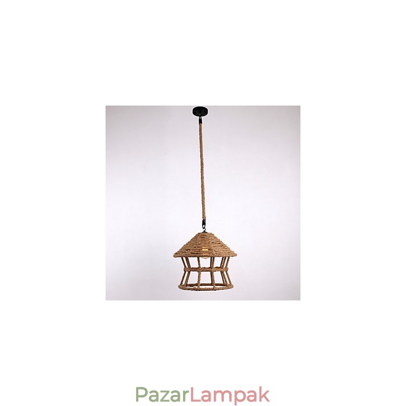 Kötél 1 Light Pendant Light Contemporary Country