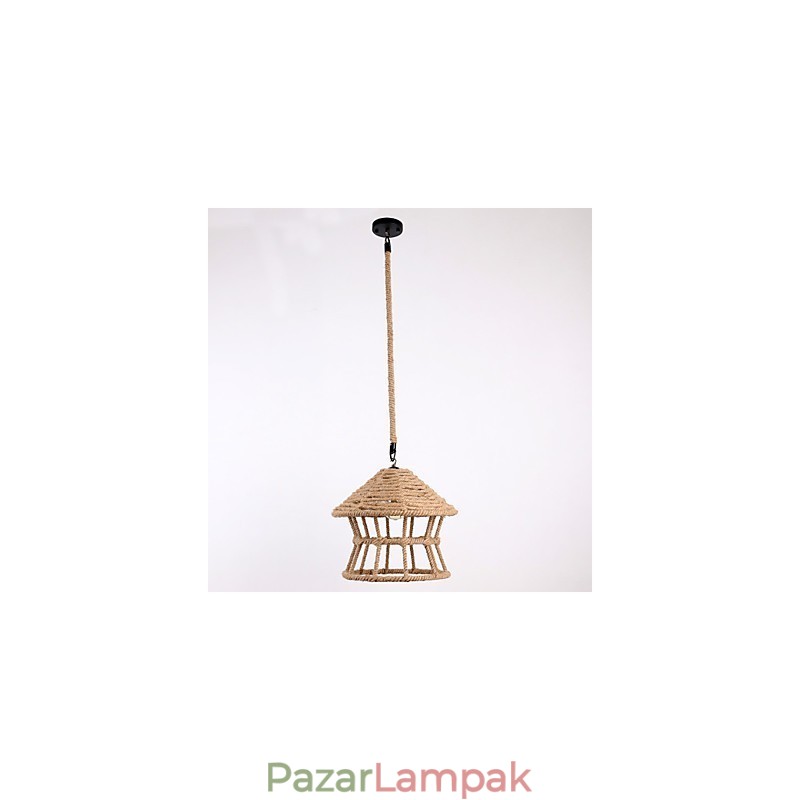 Kötél 1 Light Pendant Light Contemporary Country