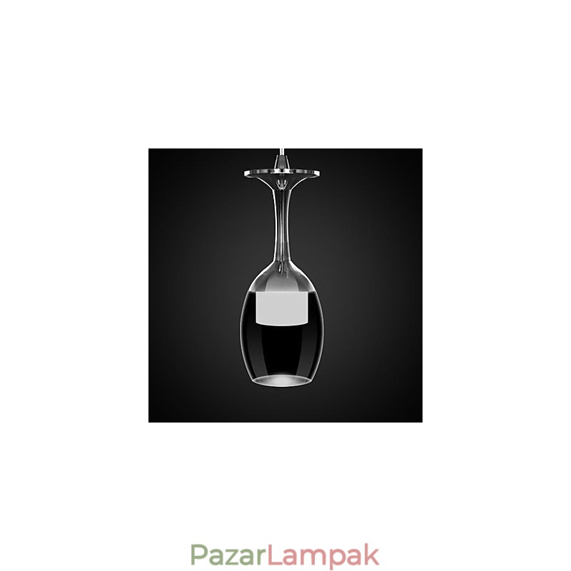 Modern, modern krómozott fém függőlámpa