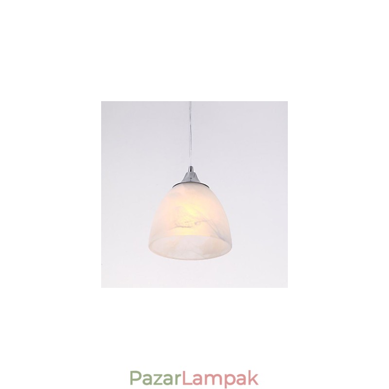 Modern boroskupa hosszúkás függőlámpa három fénnyel