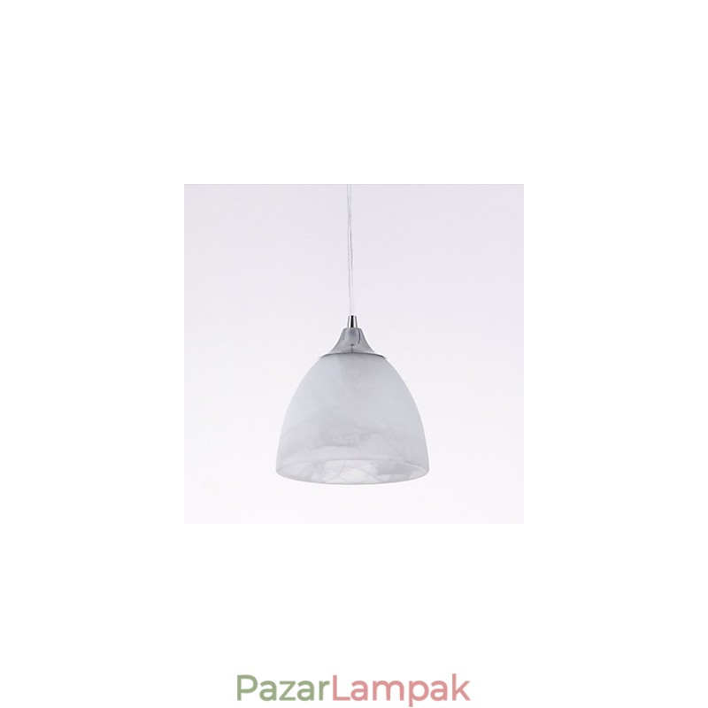 Modern boroskupa hosszúkás függőlámpa három fénnyel