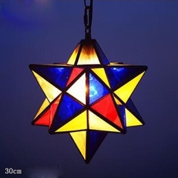 30 cm-es művészi egyéniség kreatív veranda Modern Stars Droplight lámpa