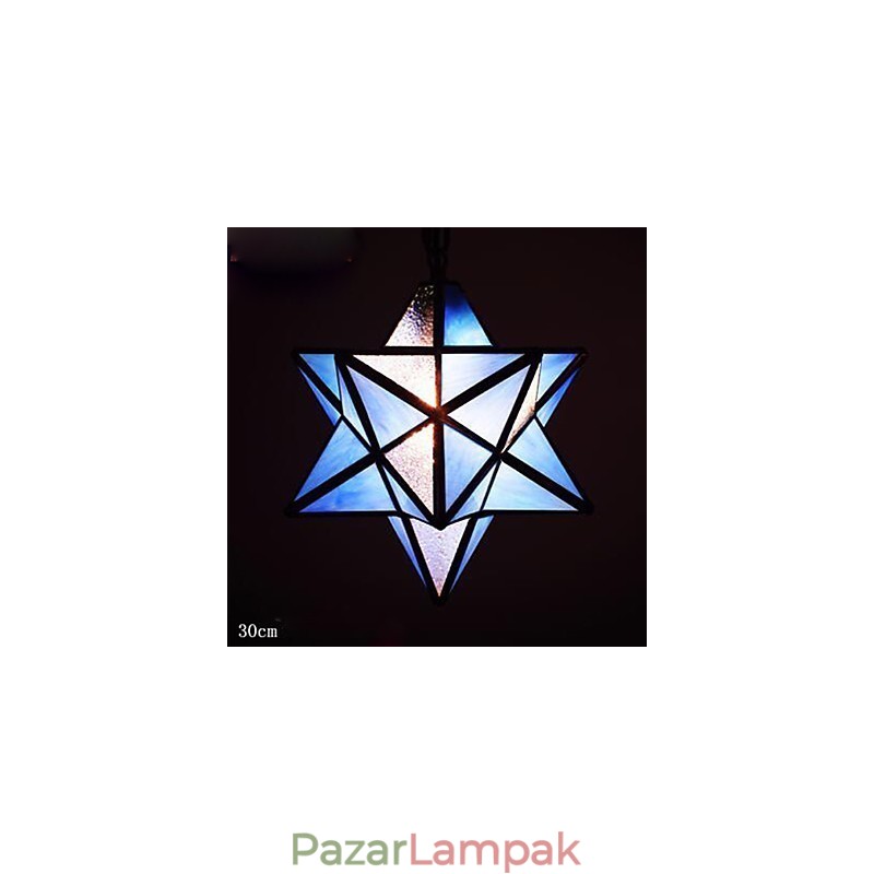 30 cm-es művészi egyéniség kreatív veranda Modern Stars Droplight lámpa