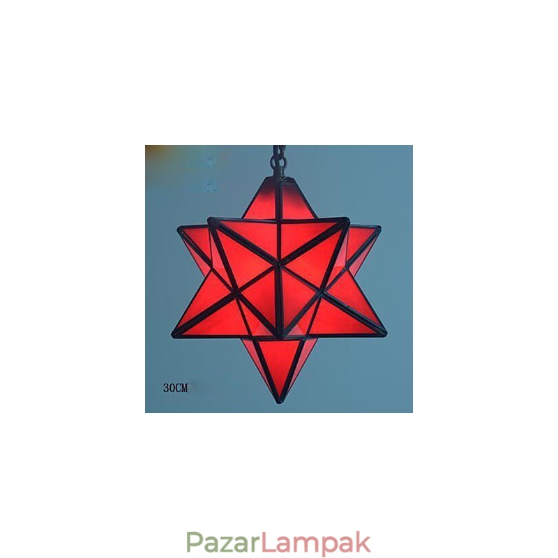 30 cm-es művészi egyéniség kreatív veranda Modern Stars Droplight lámpa