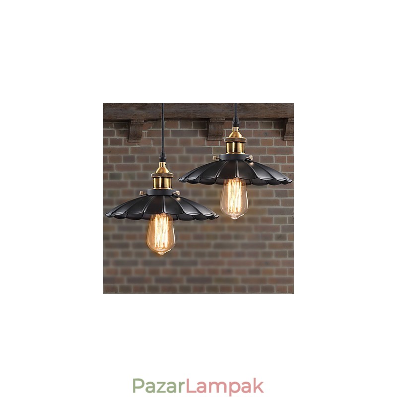 Retro klasszikus európai stílusú függesztékes könnyűfém lámpa