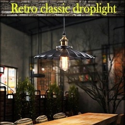 Retro klasszikus európai stílusú függesztékes könnyűfém lámpa