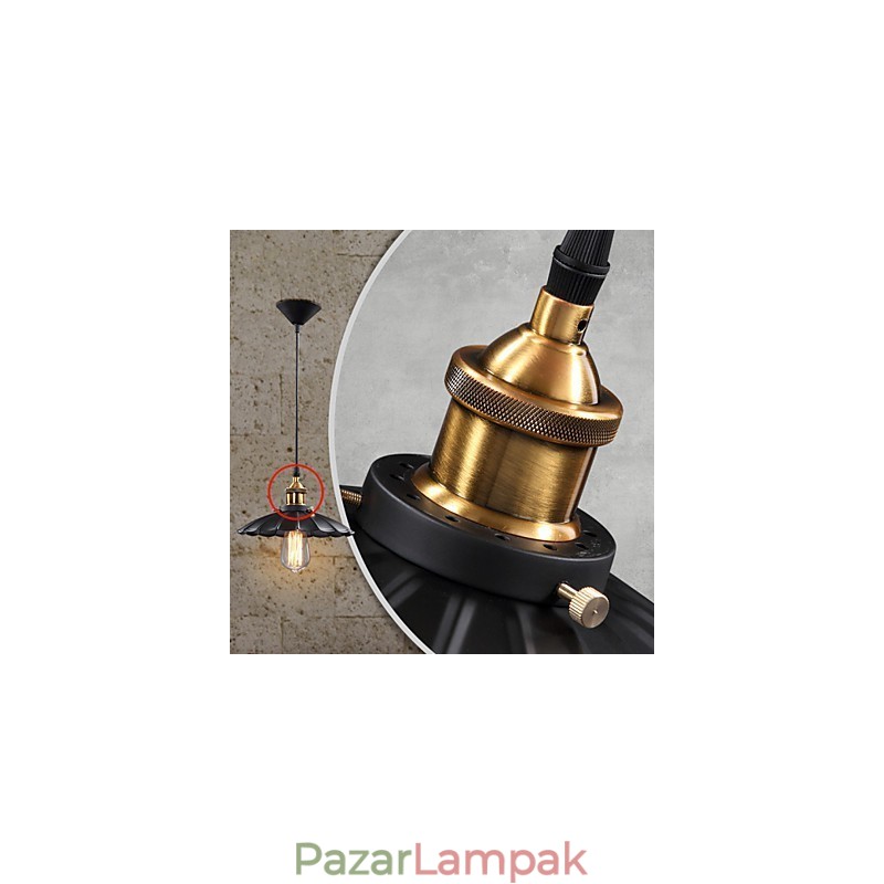 Retro klasszikus európai stílusú függesztékes könnyűfém lámpa