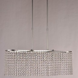 Modern, modern, kristályos, galvanizált függőlámpa