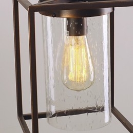 Hagyományos klasszikus vintage lámpás mini stílusú galvanizált függőlámpa étkező