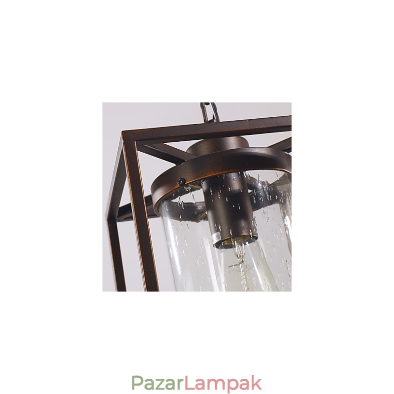 Hagyományos klasszikus vintage lámpás mini stílusú galvanizált függőlámpa étkező