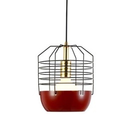 Mini Artistic Pókhálós függőlámpa 1 Világos Mordern Simplicity Finish Fekete Fehér Zöld Piros Szénacél csepplámpa