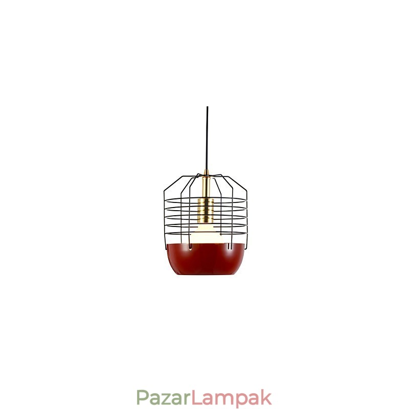 Mini Artistic Pókhálós függőlámpa 1 Világos Mordern Simplicity Finish Fekete Fehér Zöld Piros Szénacél csepplámpa