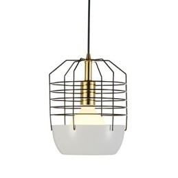 Mini Artistic Pókhálós függőlámpa 1 Világos Mordern Simplicity Finish Fekete Fehér Zöld Piros Szénacél csepplámpa