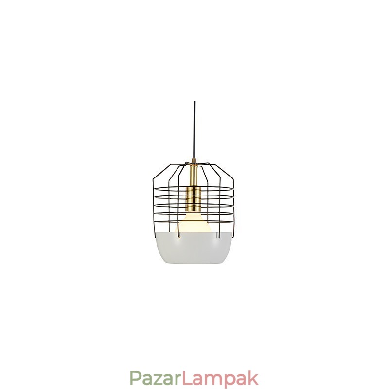 Mini Artistic Pókhálós függőlámpa 1 Világos Mordern Simplicity Finish Fekete Fehér Zöld Piros Szénacél csepplámpa