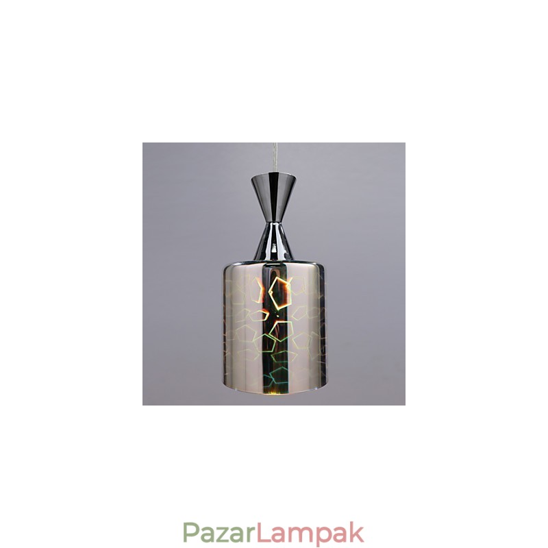 Dream lézergravírozás krómozott függőlámpa
