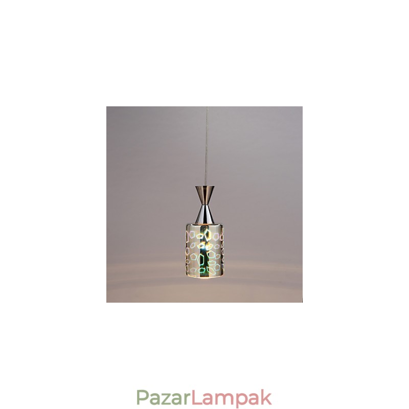 Dream lézergravírozás krómozott függőlámpa