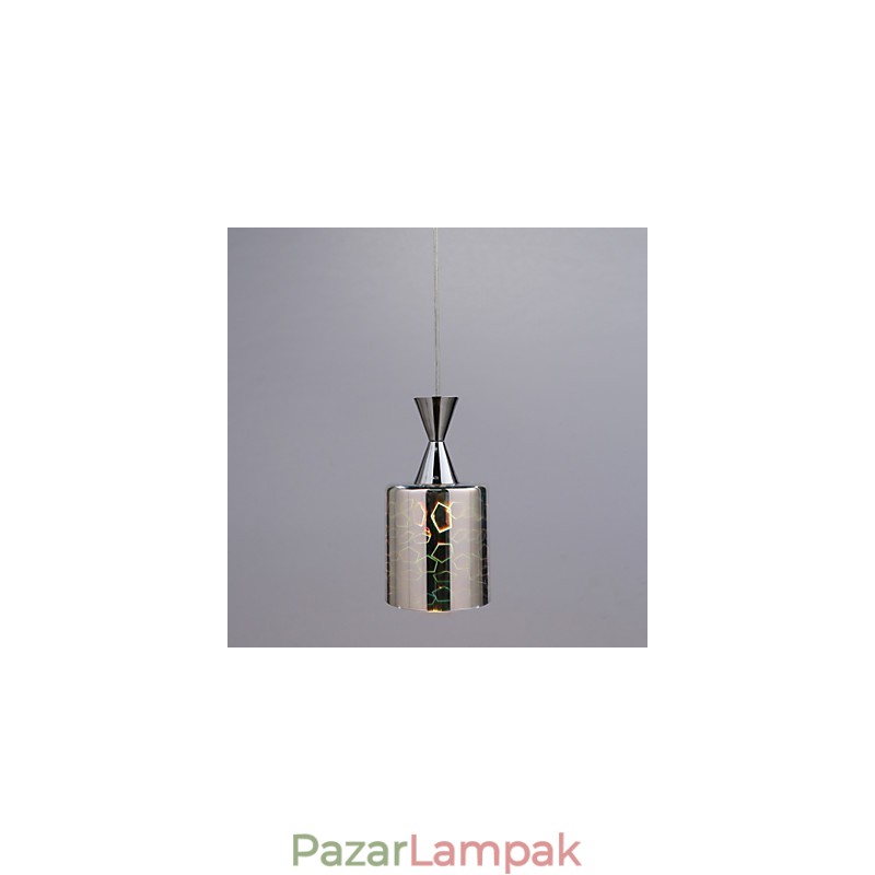 Dream lézergravírozás krómozott függőlámpa