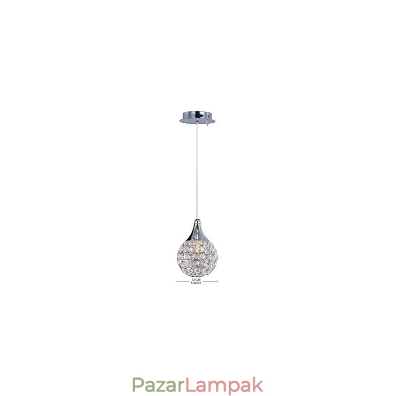 G9 függőlámpa kristály modern kortárs fém