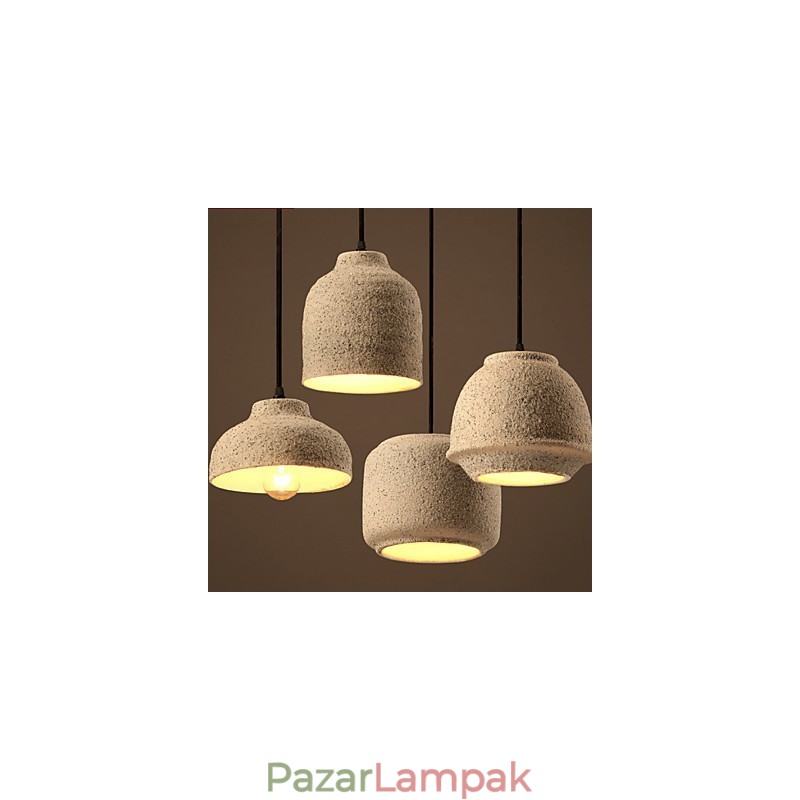 Nordic Creative Arts Színes homokkerámia csillár lámpa