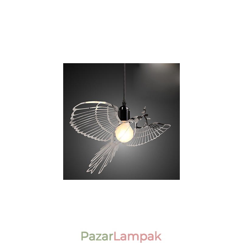 Kreatív modern divatdísz rozsdamentes acél madár madár csepplámpa