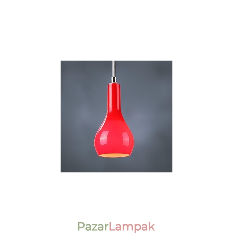 Modern, modern mini stílusú krómozott fém függőlámpa