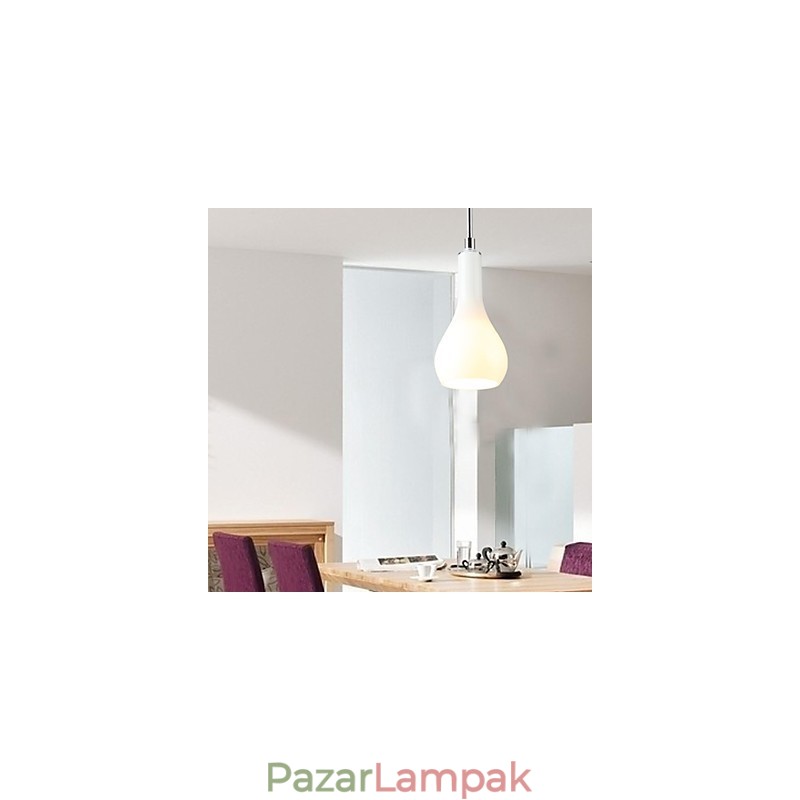 Modern, modern mini stílusú krómozott fém függőlámpa