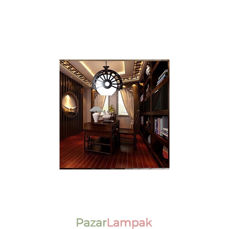 A régiek modern retro stílusa a klasszikus fa csillár lámpa világításhoz