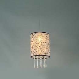 Modern, modern dobkristály mini stílusú, galvanizált függőlámpa