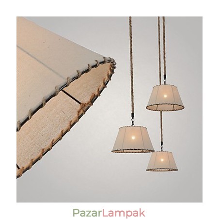 1 Lámpák Függesztett lámpák Vintage stílusú ipari stílusú sárga ruha és fém csepplámpa 1 Lámpák Függesztett lámpák Vintage stílusú ipari stílusú sárga ruha és fém csepplámpa