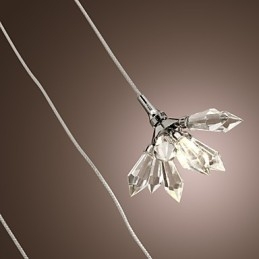 Modern, modern kristály mini stílusú krómozott fém függőlámpa