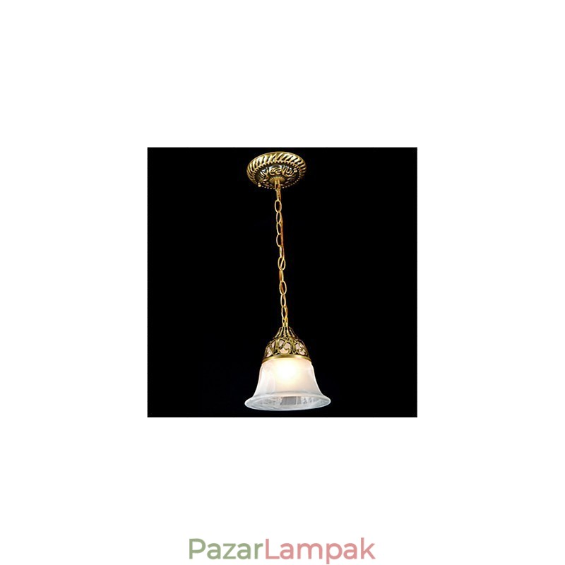 Hagyományos klasszikus Vintage Retro bronz fém függőlámpa