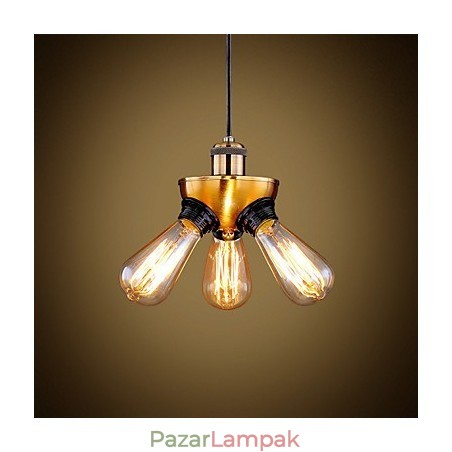 Amerikai vidéki ipari rézfejű három lábú csepplámpa