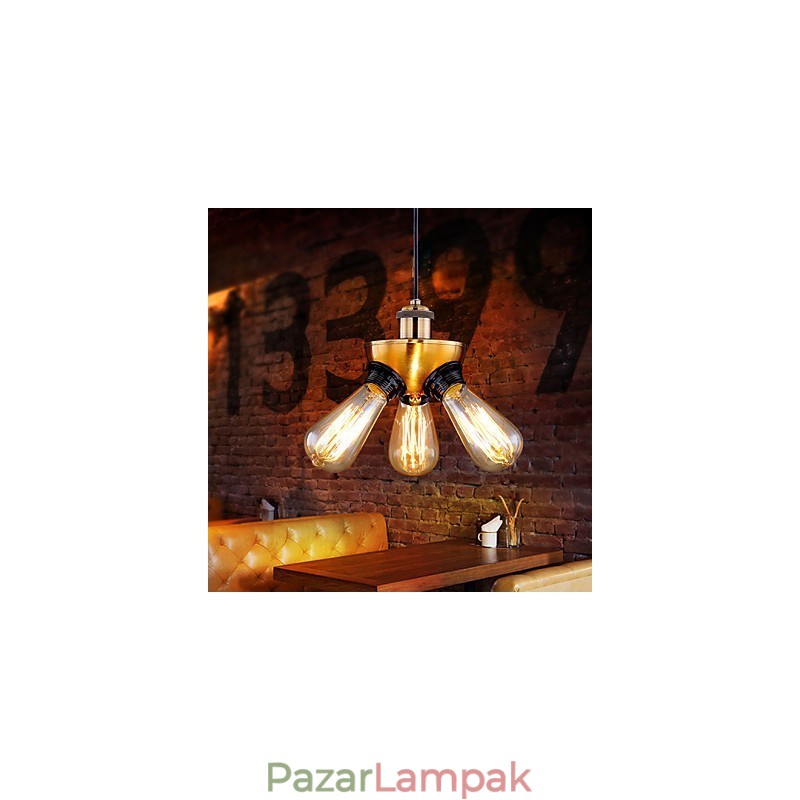 Amerikai vidéki ipari rézfejű három lábú csepplámpa