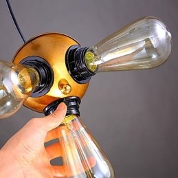 Amerikai vidéki ipari rézfejű három lábú csepplámpa